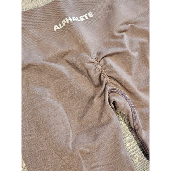 Alphalete womems small legging seamless butt scrunch mauve pink compression - Picture 2 of 6